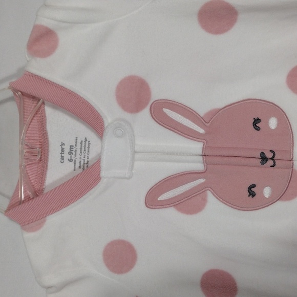 NWT Carter's Baby Girl Long Sleeve Sleeper Sleeping Bag size 6-9 month winter - Picture 3 of 8